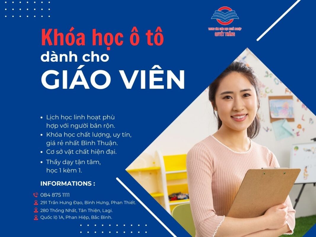 khóa học lái xe ô tô dành cho giáo viên