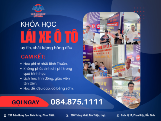 khóa học lái xe ô tô chất lượng nhất Bình Thuận