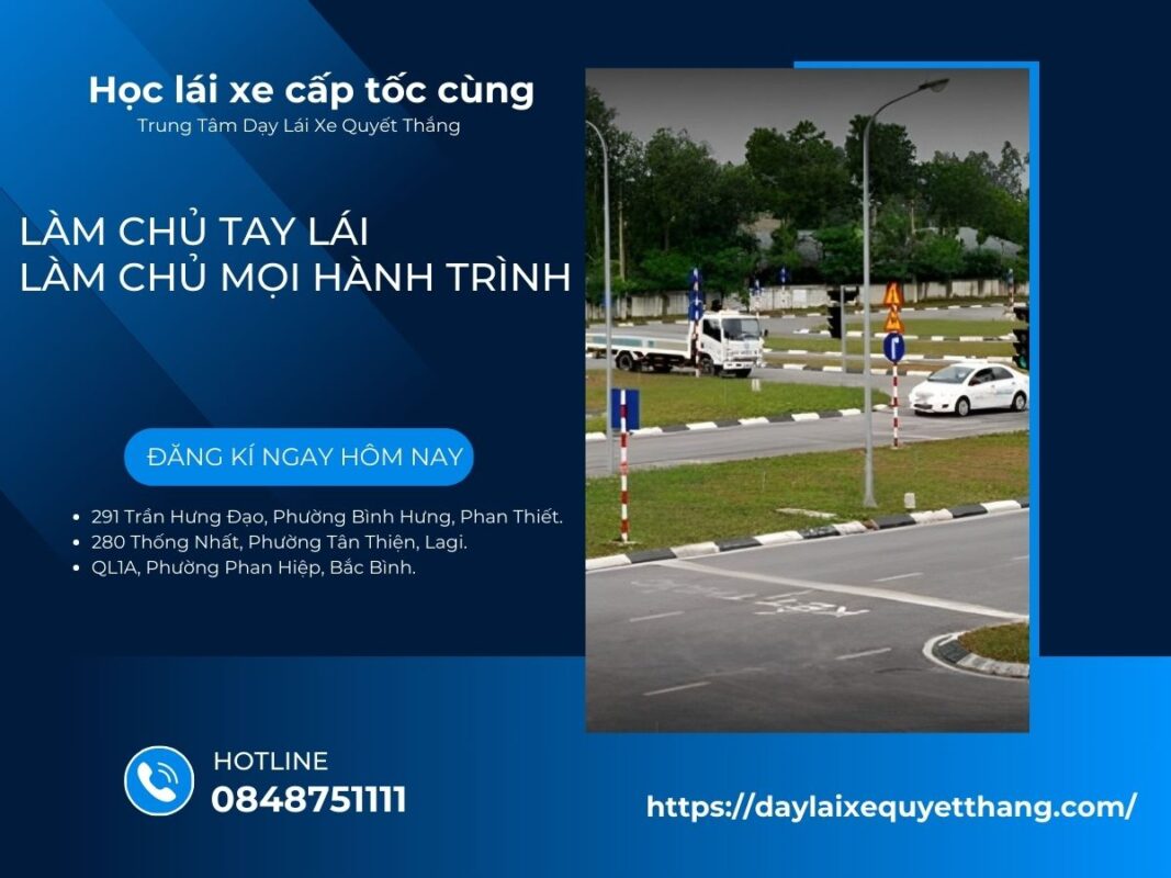 Trung tâm dạy lái xe cấp tốc tại Bình Thuận